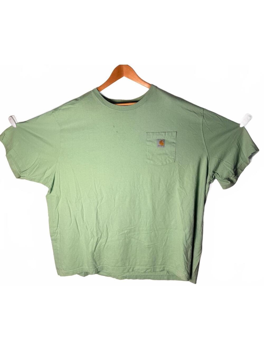 Carhartt Loose Fit T-Shirt 4XL Men's Size Green Pocket Tee - Picture 2 of 6